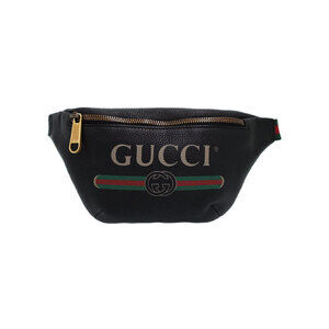 GUCCI Leather Belt Crossbody Bum Bag Body